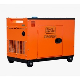 Rückseite des BLACK+DECKER BXGND7900E 7.9KvA Dreiphasen-Dieselgenerator